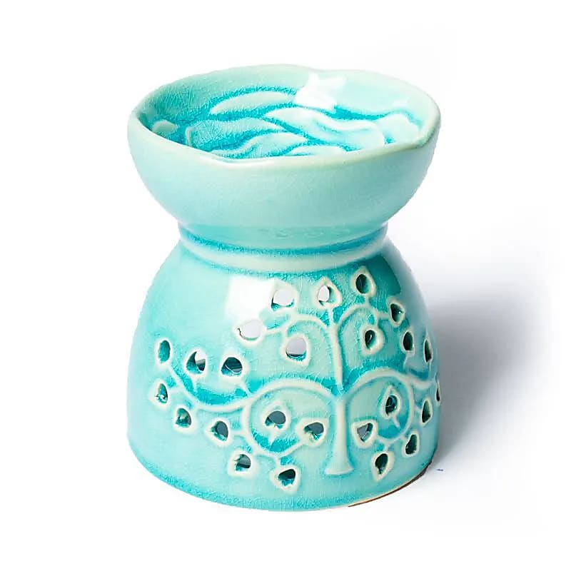 Waxbrander turquoise levensboom