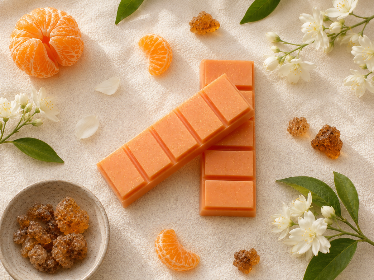 Sweet Mandarin & Mirrh Waxblok