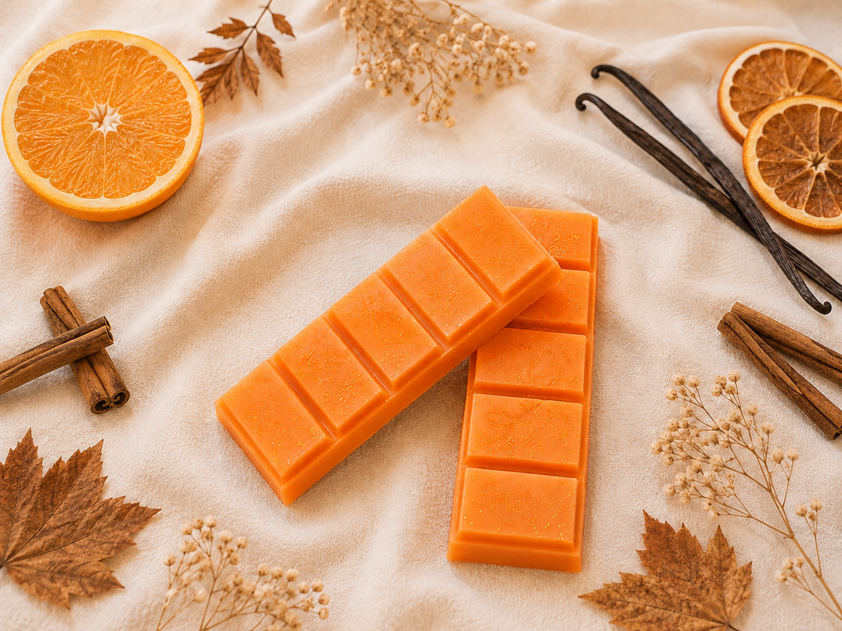 Spicy Vanilla, Orange & Cinnamon Waxblok