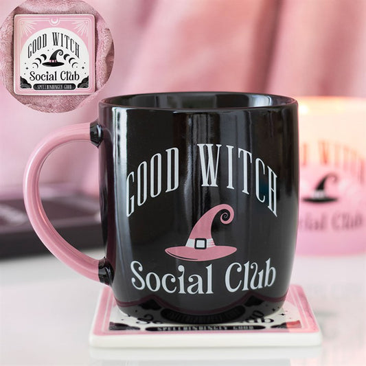 Mok en onderzetter Good witch social club
