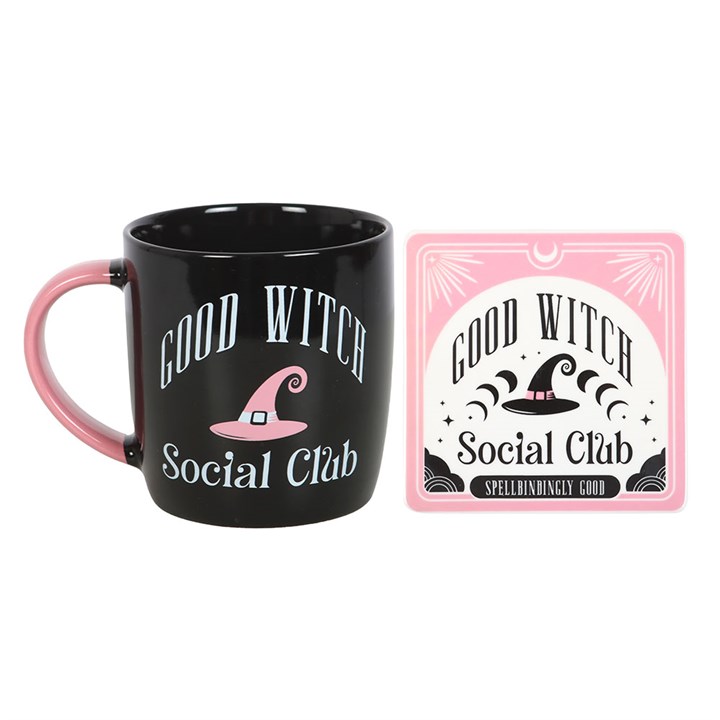 Mug and Coaster Good Witch Social Club