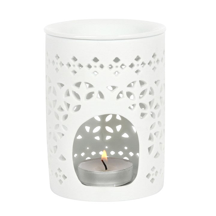 Waxbrander wit patroon
