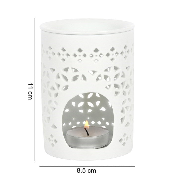 Waxbrander wit patroon