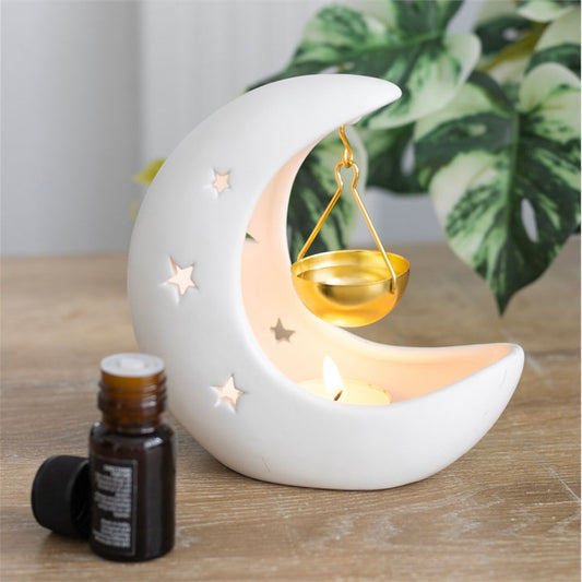 Waxbrander Halve maan mat wit
