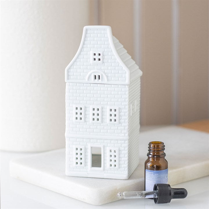 Waxbrander Huisje wit