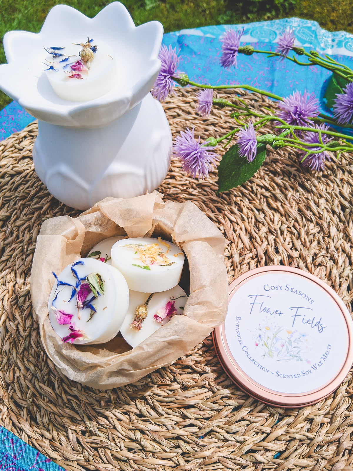 Botanical wax melts Flower fields