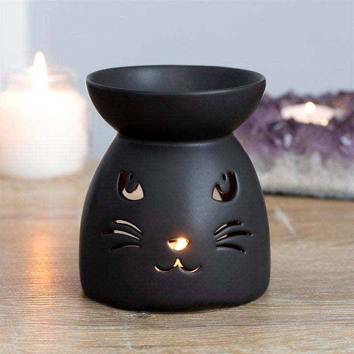 Waxbrander zwarte kat