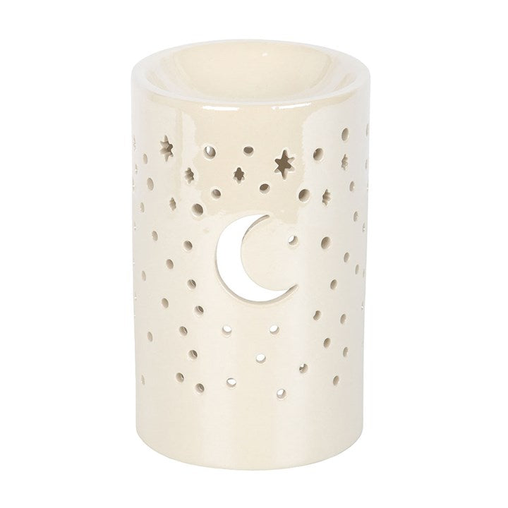 Wax Burner white mother-of-pearl stars